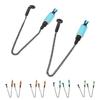 2PCS Fishing Alarm Hanger ABS Stainless Steel Portable Fish Bite Bait Alarm Bite Indicator Carp Fish
