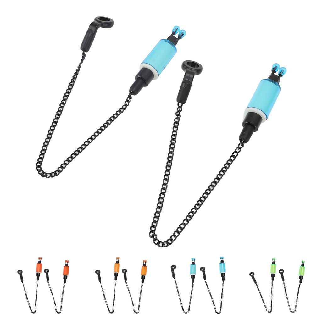 2PCS Fishing Alarm Hanger ABS Stainless Steel Portable Fish Bite Bait Alarm Bite Indicator Carp Fish