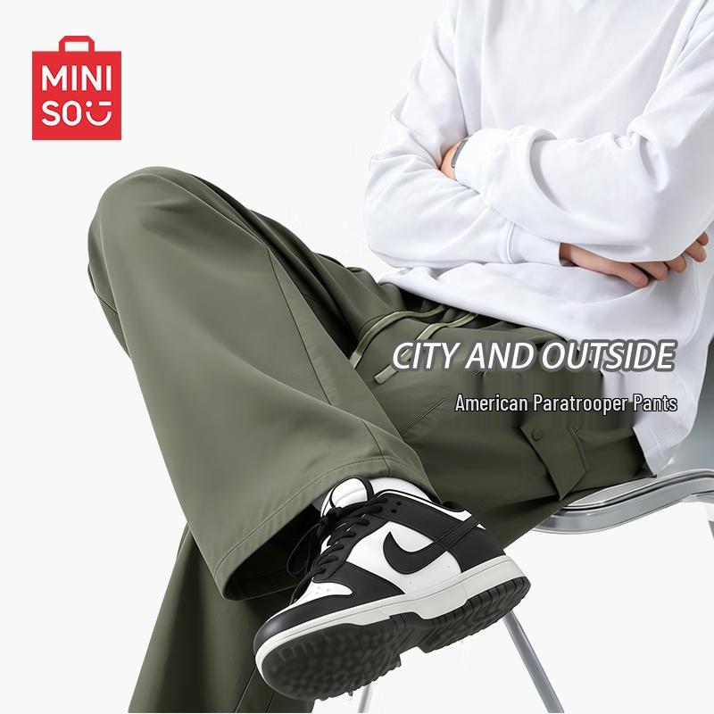 MINISO Men s Loose Fit Cargo Parachute Pants XL