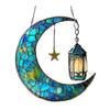 2D Acrylic Star Moon Lantern Suncatcher, Crescent Moon Window Hanging Ornament for Home, Patio, Garden, Ramadan Decor, Housewarming Gifts for Family