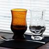 BYRON Coffee Glass, Amber, Mole (MO-1023AMBM) - Showa Modern Coffee. A nostalgic reproduction of a cute, retro cafe glass from the olden days.