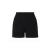 Comfortable Breathable Mid-Waist Casual Shorts Women Bottoms Black FN3675-010