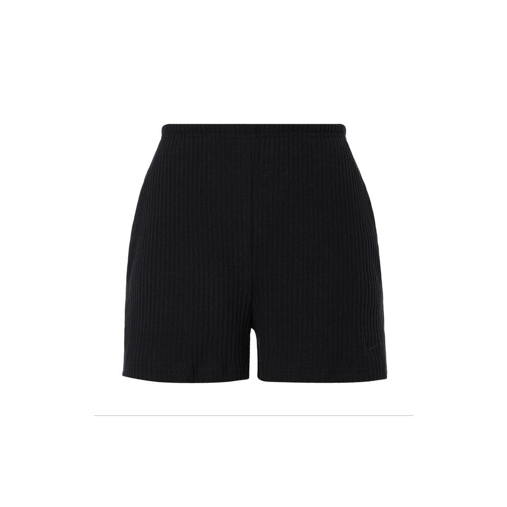 Nike Comfortable Breathable Mid-Waist Casual Shorts Women Bottoms Black FN3675-010