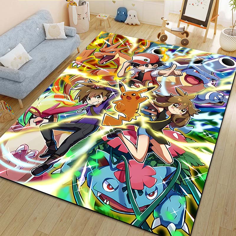 1PC P-Pokemon Eeveelution Pattern cartoon Carpets for Living Room Bedroom Bedside Floor Mat Area Rug Home Decor Luxury Gifts