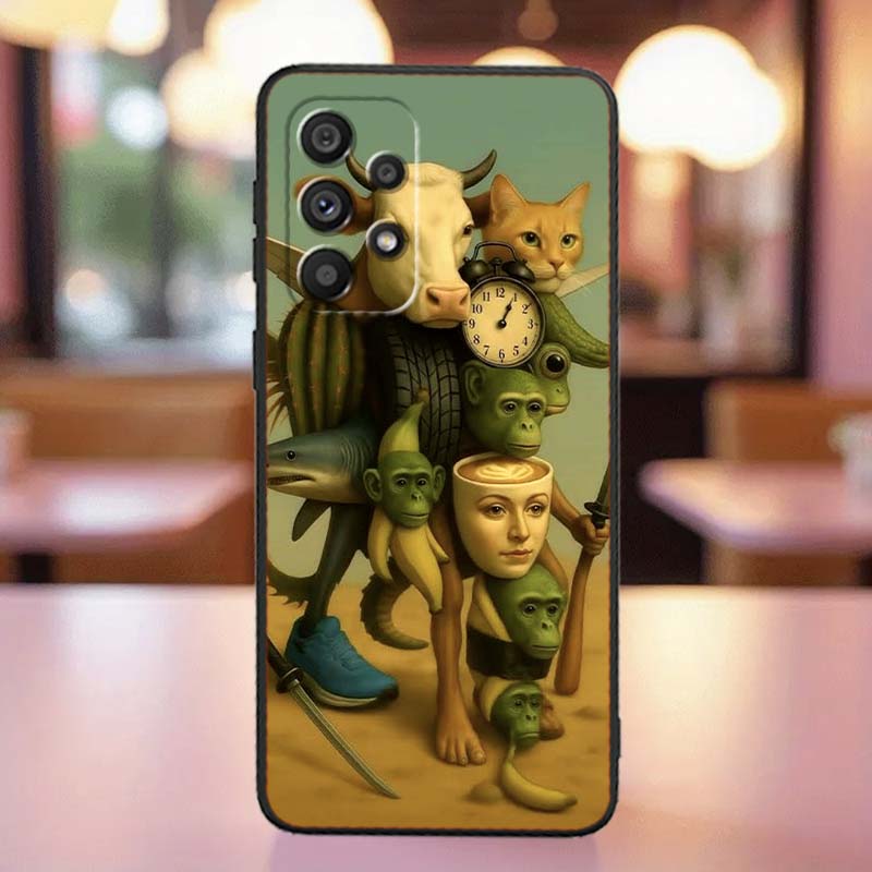 

AI Shanhaijing Illustration For Samsung A41 A35 A34 A33 A32 A25 A24 A23 A21s A06 A05 A04 A03 Note 10 20 Ultra 5G Black Case Galaxy A06