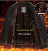 Woodpecker Dad Winter Coat Set: Warm Fleece-Lined Jacket for Middle-Aged and Elderly Men