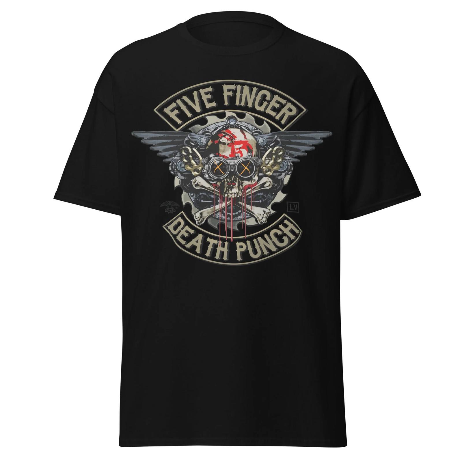 Five Finger Death Punch - Crossbones Jumbo Print T Shirt XXXXL