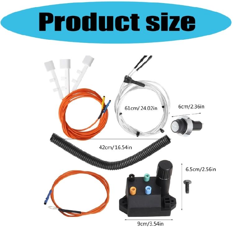 Igniter Replacement Set Ignition Set Igniter Set Grill Lighter Ignition Set Metal Texture Suitable for Outdoor Cooking