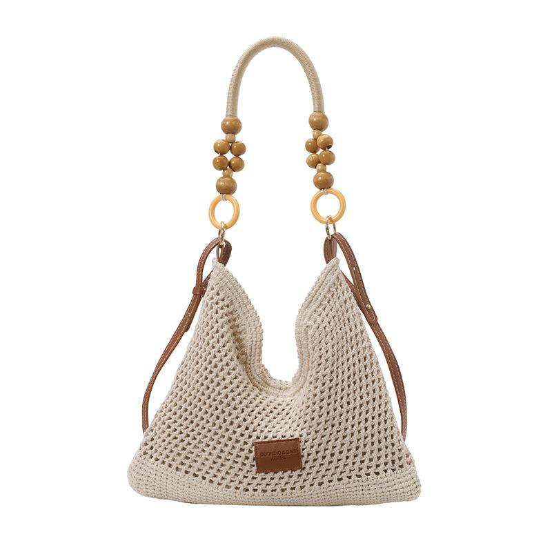 Beach Vacation Leisure Bag - Large Capacity, Simple and Versatile Single Shoulder Bag