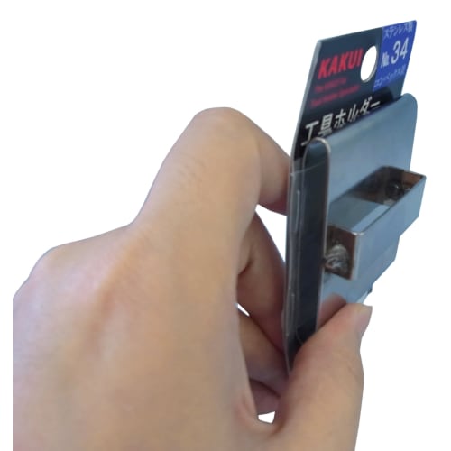 Kakui Tool Holder, Stainless Steel, Convex Insert, No. 34