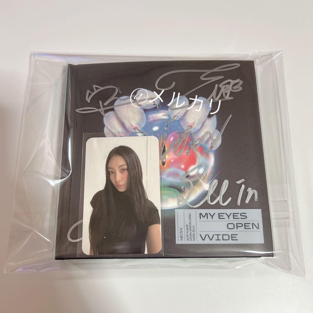 

[USED] MEOVV 1stEPAlbum MYEYESOPENVVIDE autograph