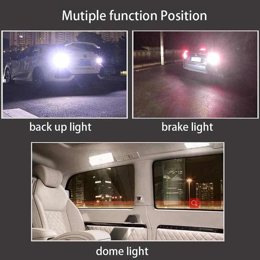 2X Auto SPZ Brzdové Směrové Světlo P21W 1157 1156 22SMD LED DC 12V Auto Parkovací Couvací Klínové Zadní Světlo Žárovka Kufru Vícebarevné