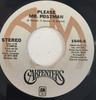 7inch Record CARPENTERS  Please Mr. Postman 1646S AM Records 1974 UK Pop Used