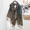 Dicker Pashmina Schal Stola Wickel Paisley Jacquard Stolen Vintage Kaschmir Schals Bedruckter Baumwollschal Sonnenschutz Hijab