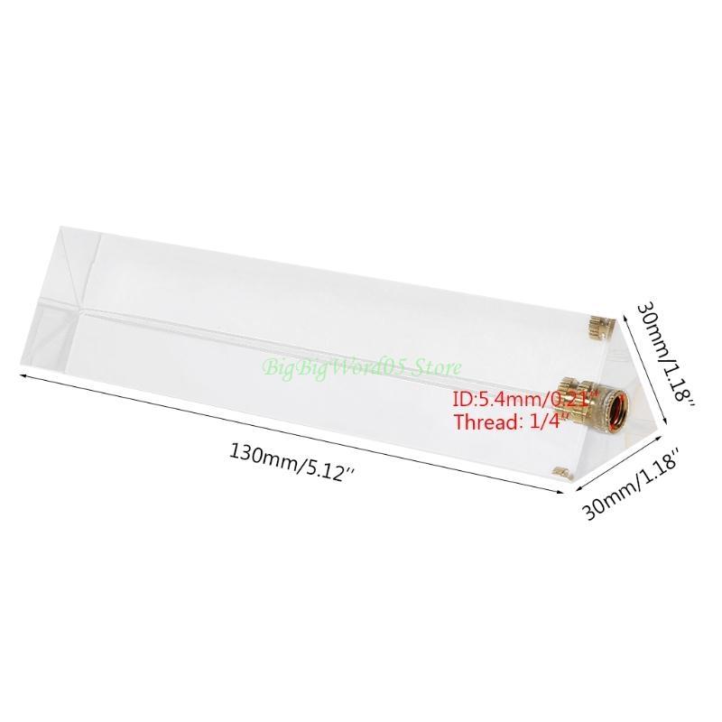 24TE Photo Photography Triangular Prism with 1/4 Inch Thread Professional Optical Glass Create Light Rainbow Effect
