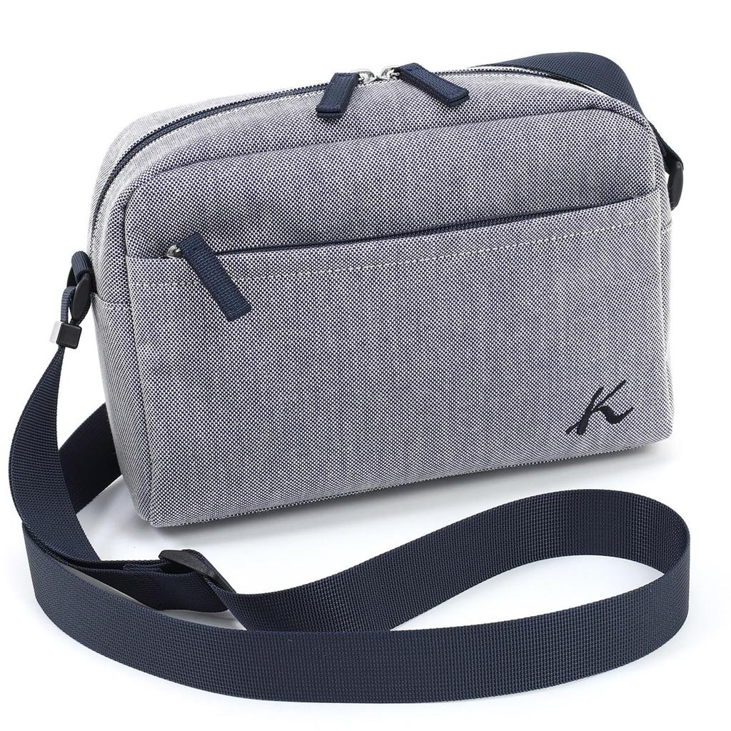 Chambray Fabric Crossbody Shoulder Bag Dark Blue 10101 [Kitamura] R-0754 Women's [Navy]