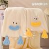 The new cute cartoon cute duck feet coral fleece towel is soft and absorbs water without shedding hair. Student mother towel
