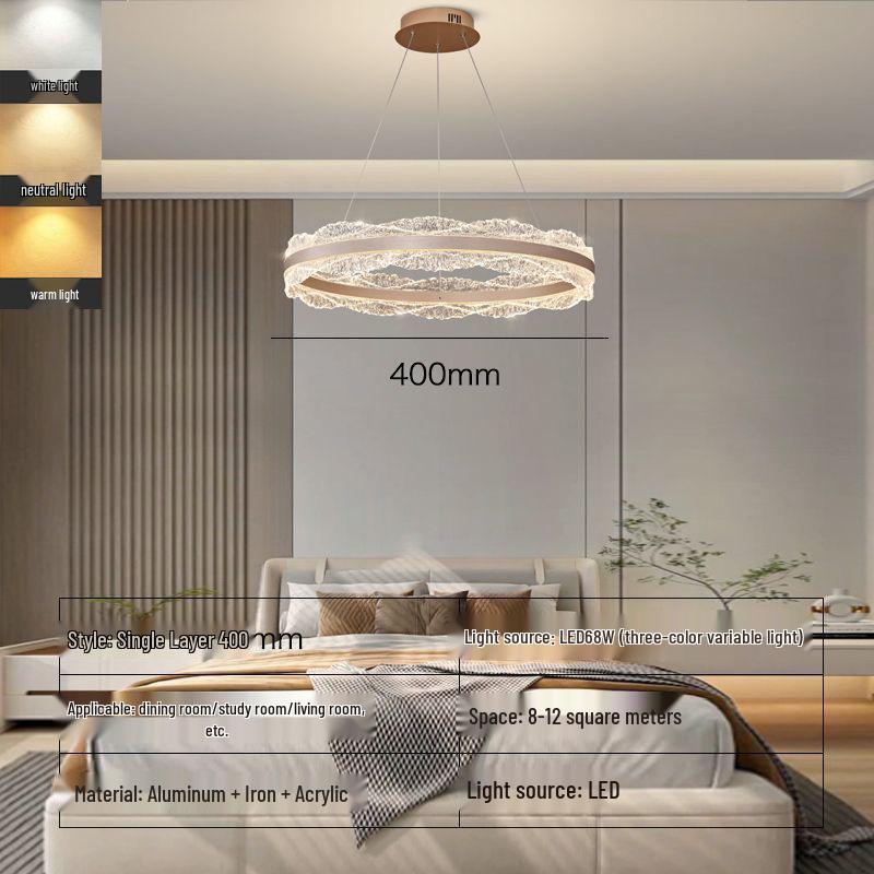 Elegant Italian LED Chandelier for Living Room, Bedroom, or Dining Room