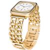 Fashion Metal Bracelet Strap For Apple Watch Ultra 44mm 45mm 40 41 49 Chain Design Women Bands For iWatch 9 8 7 6 5 4 3