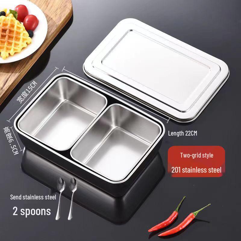 Stainless Steel Condiment and Ingredient Storage Box Set with Lids