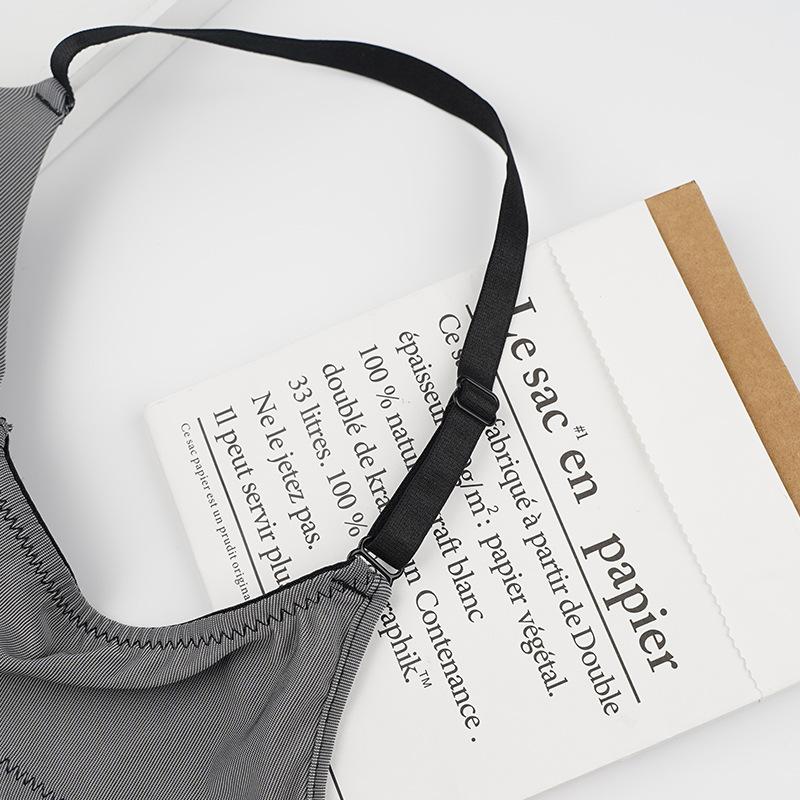 No Underwire Bra Stylish and Comfortable Smooth Three Row Two Button Adjustment French Underwear Sexy Tight Small Breasts