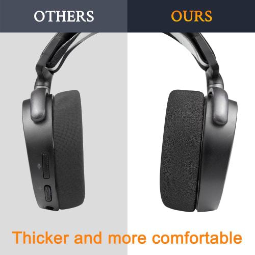 SOULWIT Coussinets d'oreille de remplacement pour SteelSeries Arctis 1/3/5/Arctis 7/7+/7P/7P+/7X/7X+/9/9X/Pro/Prime (Non compatible avec Arctis Nova) - Isolant du bruit