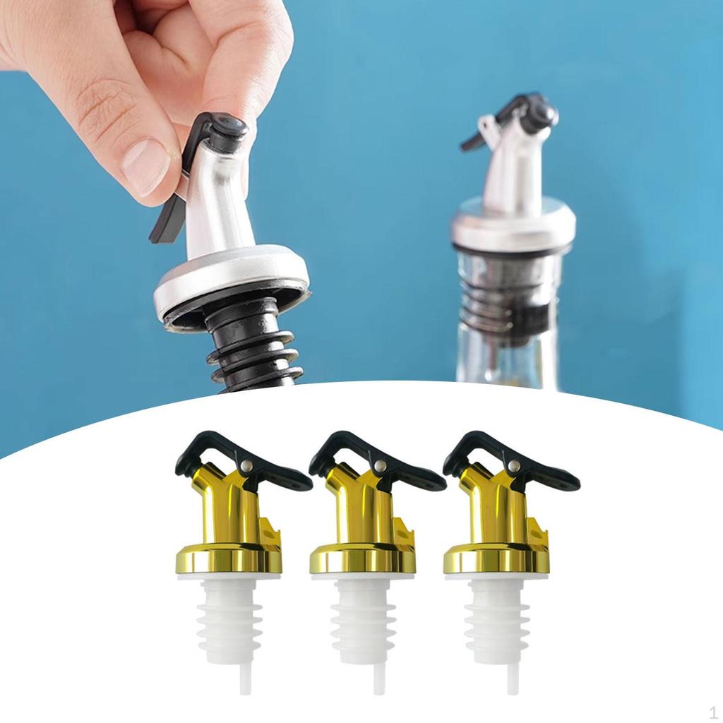 3Pcs Liquor Bottle Pourers, Pour Spouts, Kitchen Gadgets Stopper Reusable Oil