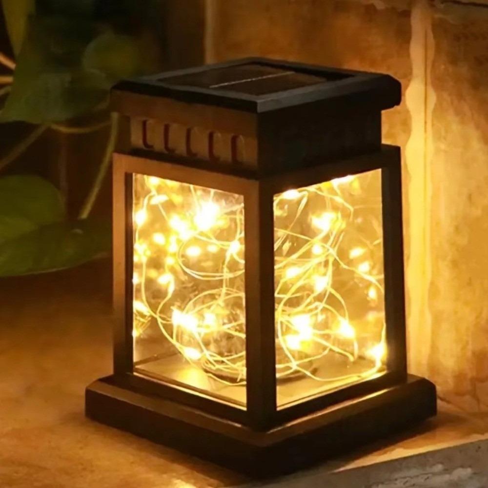 Hanging 30 LED Lights Solar Retro Palace Lantern Waterproof Modern Solar Lights Lantern Outdoor Decorative Light Yard