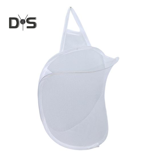 Подвесной мешок для белья большая вместимость складная конструкция дышащая сетчатая ткань многоцелевой мешок для хранения одежды белый 615₽