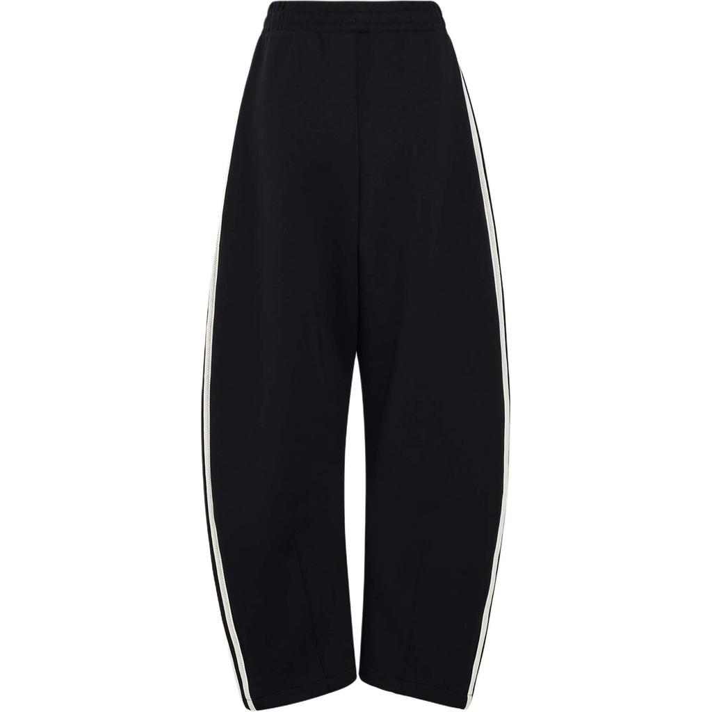 adidas Originals Curved Pants Loose Three Stripe Drawstring Blade Pants Knitted Sports Pants Women Pants KX7981