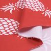 Tropical Pineapple Print Fabric Classic Twill Peach Skin for Hawaiian Shirts Beach Shorts Throw Pillow Covers