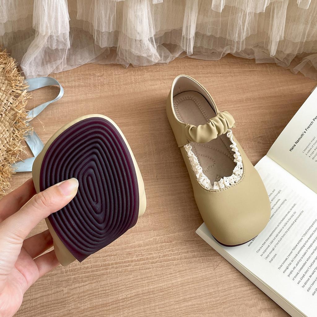 White French Retro Light Mouth Inner Height-increasing Single Shoes Women's 2025 New Summer Skirt Velcro Mary Jane Shoes