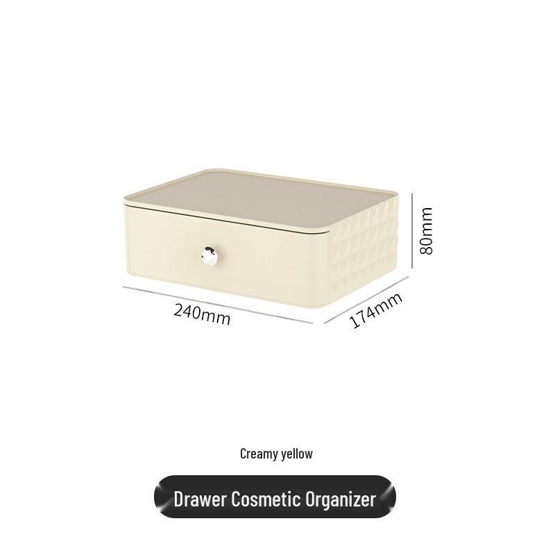 Pudełko do przechowywania z wzorem diamentowym na kosmetyki i organizer do makijażu