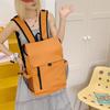 Schoolbag Backpack Junior High School Student School Bag College Style Solid Color Lightweight Large Capacity Travel Backpack Tide