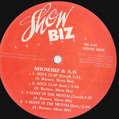 12inch Record SHOWBIZ & A. G - Soul Clap SB456 SHOWBIZ US Rap & Hip-Hop/R&B Used
