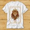 Zodiac Leo Lion Tarot Card Viii Strength Funny Gift Tee T Shirt 1965