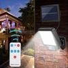 Lampa Solarna Z Czujnikiem Ruchu Zmierzchu 128 Led Cob Osobny Panel + Pilot