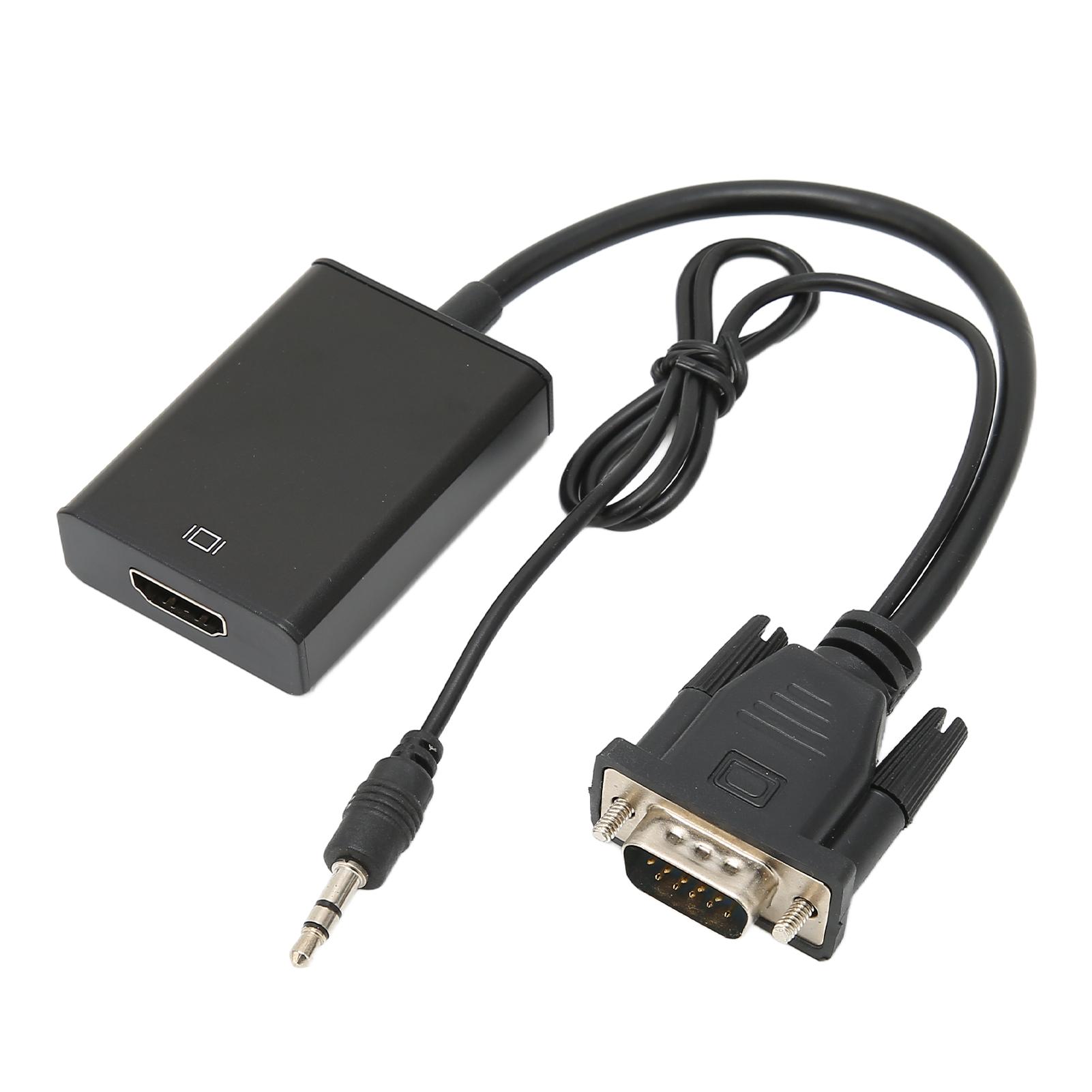 

Конвертер VGA в интерфейс мультимедиа высокой четкости Конвертер Кабель-адаптер для компьютера к телевизору