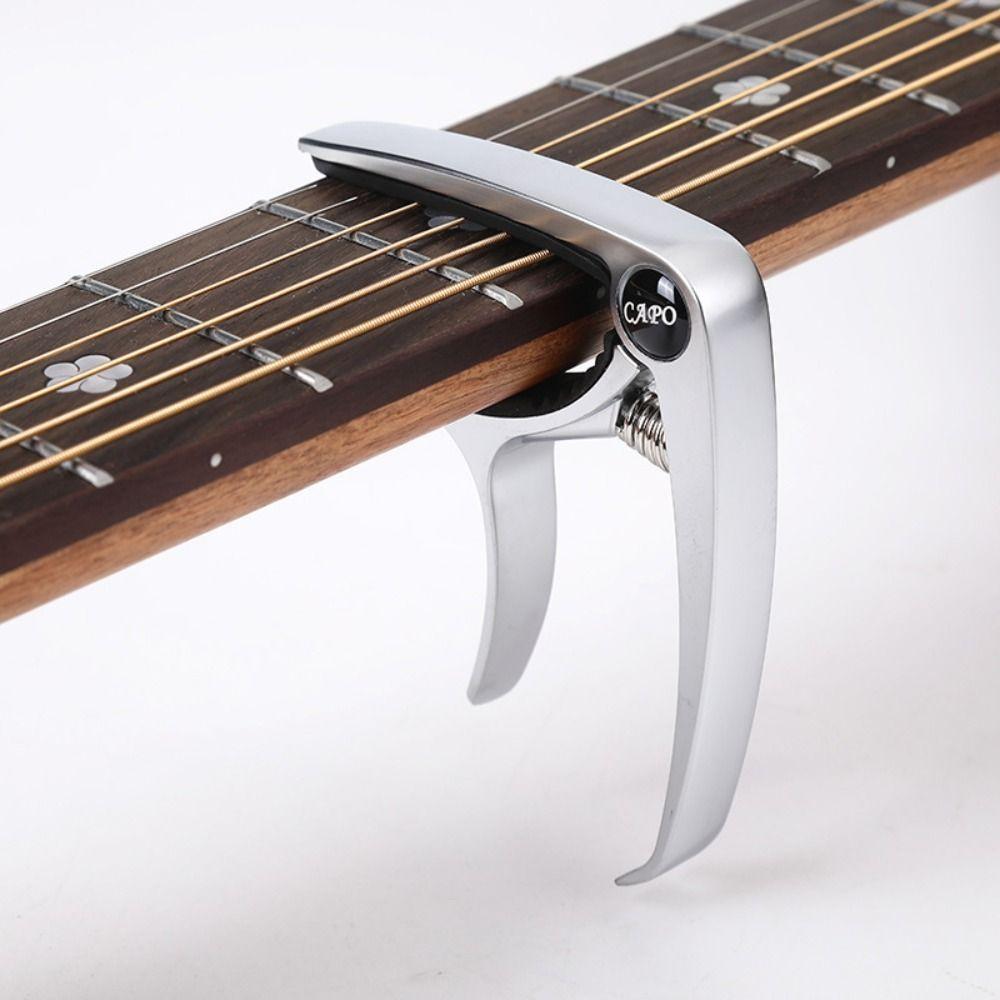 Instruments Tone Adjust Tuning Clamp Quick Change Clip Aluminum Alloy Guitar Clamp Guitar Capo Guitar Tuner Key Trigger Capo