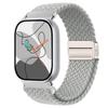 2025 für XIAOMI Magnetschlaufe für Xiaomi Redmi Watch 4 5 Armband Verstellbares Geflochtenes Sport-Nylon Ersatzarmband für Miband 8 pro/9 pro Armband