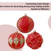 Christmas Ball Ornament Set Colorful Shatterproof Holiday Props Pendant Shatterproof Christmas Tree Baubles Decorations For