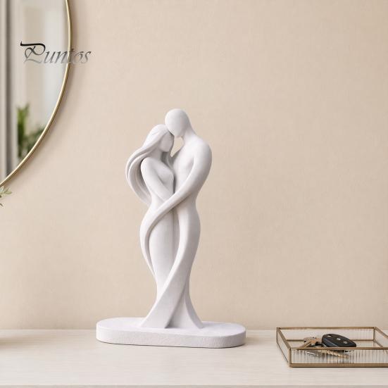 Nahtlose Spleißkunst Statue Abstrakte Menschenkörper Statue, Weibliche Figur Umarmende Liebes Skulptur, 3D Einteilige Formgebung Warme Berührung Form für