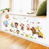 Cartoon Animal Wall Sticker Music Party Plane Balloon Decor Kids Room Nursery Vinyl Removable Decals