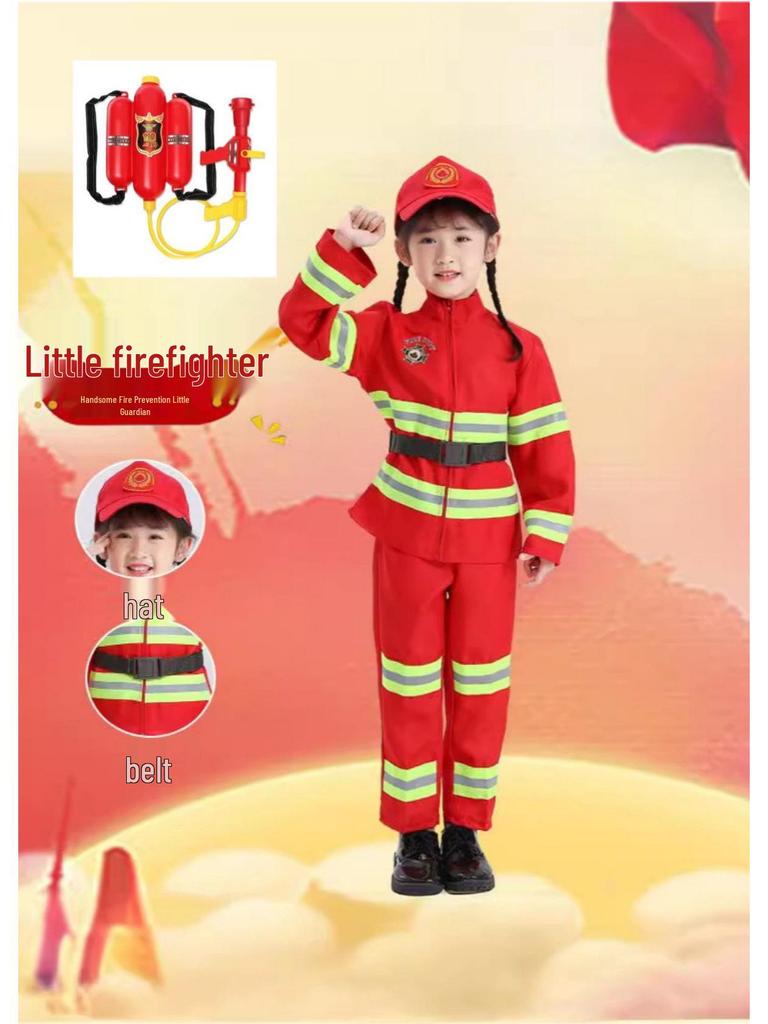 Firefighter Camouflage Costume Set for Kids - Role-Playing and Fashion Show Outfit