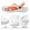 White Printed EVA Clogs Men Women Ventilated Breathable Slip On Casual Footwear Soft Sole Summer Sandals Summer Daily Wear