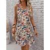 Abstract Painting Flower Graphics All Over the Body Printed Breathable Round Neck Vest Dress Summer New Casual Sleeveless Dress