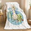Peter Rabbit Cartoon Throw 240g Flannel Blanket, Suitable for Sofas, Beds, Offices, Exquisite Gift Blankets