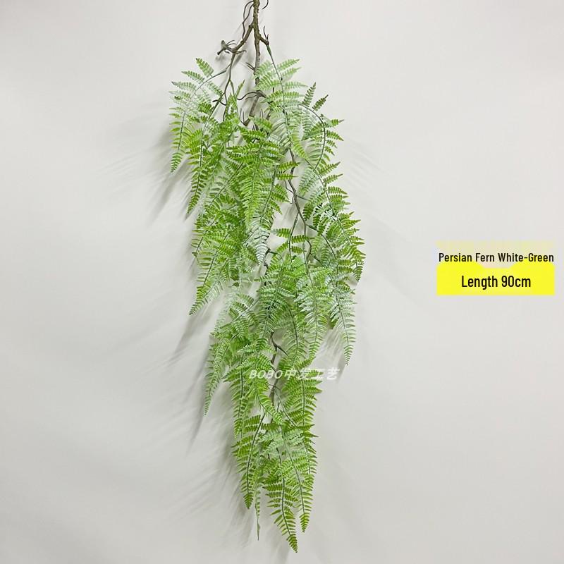 Artificial Spider Plant & Fern Hanging Decor - Trailing Green Vines for Wall & Ceiling