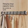 Hidden Foldable Suction Cup Coat Hook Made of Aluminum Alloy Waterproof Space Saving for Doors Wardrobes Bathrooms Living Rooms