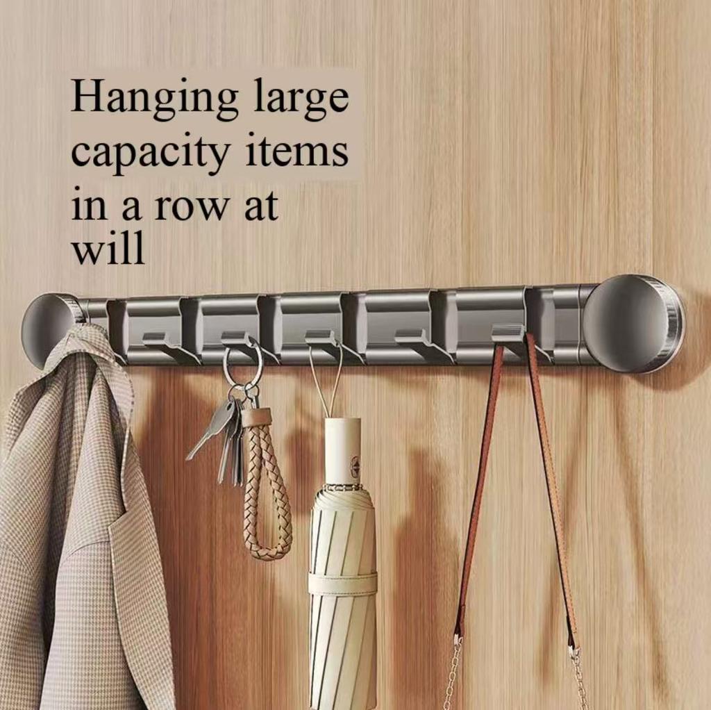 Hidden Foldable Suction Cup Coat Hook Made of Aluminum Alloy Waterproof Space Saving for Doors Wardrobes Bathrooms Living Rooms